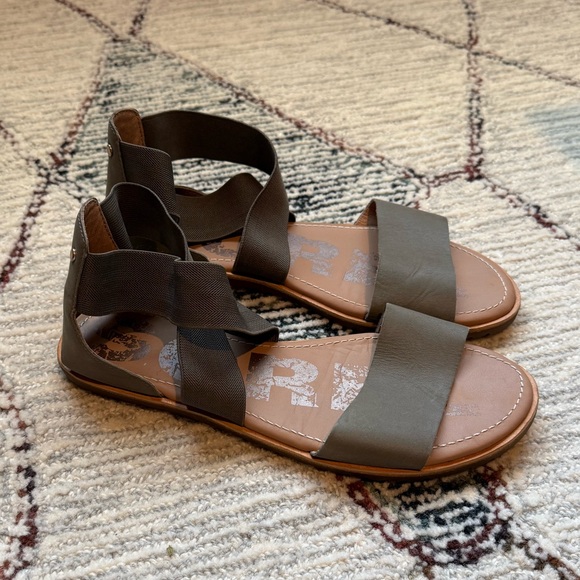 Sorel Ella III Sandal - Olive Green - size 9.5 - Picture 2 of 5
